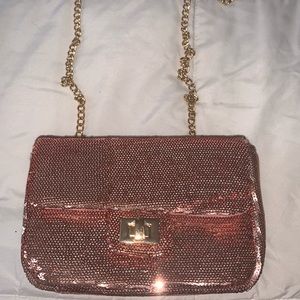 Rose Gold Purse Super Sparkly
